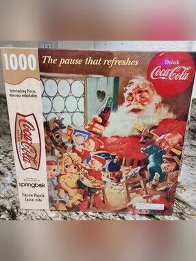 Coca-Cola  Springbok "The Pause That Refreshes" 1000 Pc Puzzle. NEW!